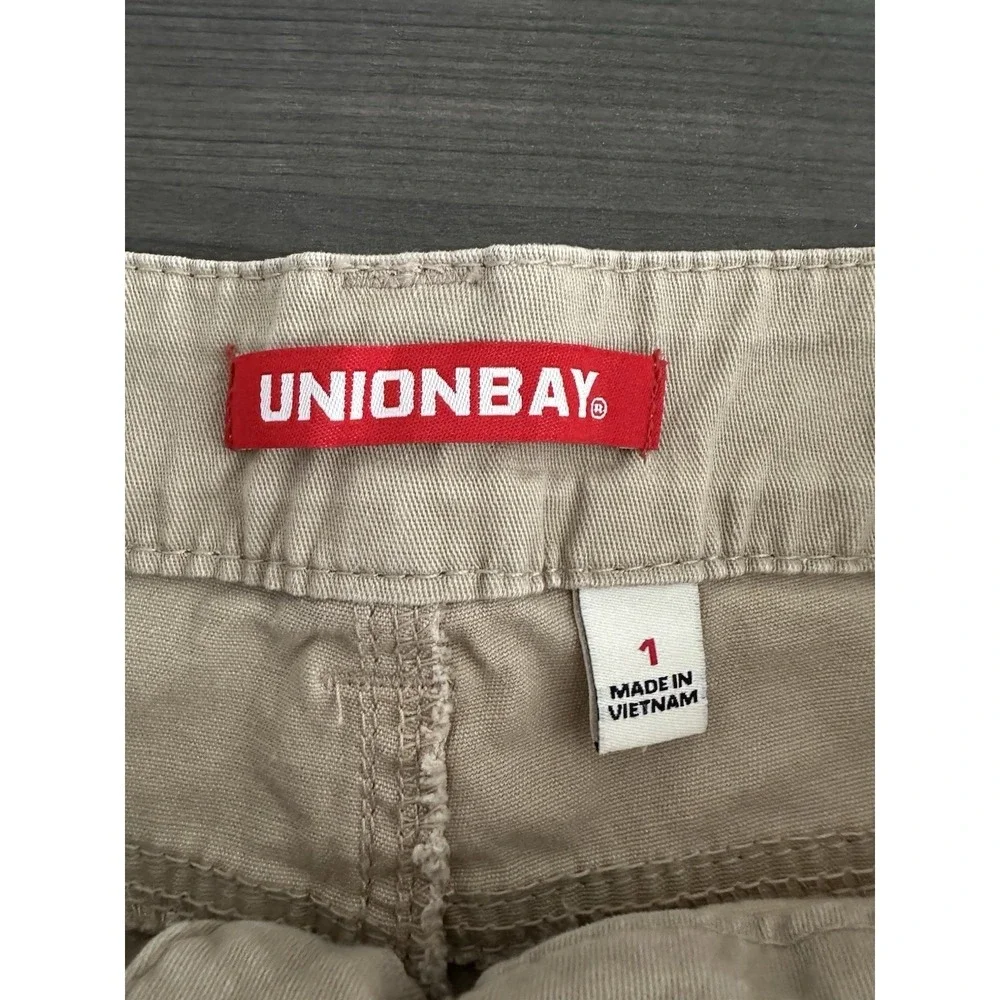 Y2K Unionbay Low‎ Rise Shorts Lot 3 Khaki Black Gray 90s Mini Micro 28x3